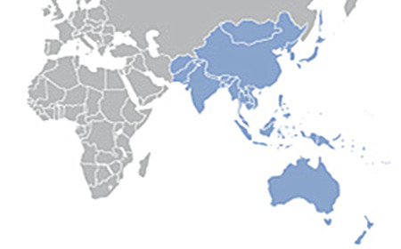 亚太地区高清地图-千图网